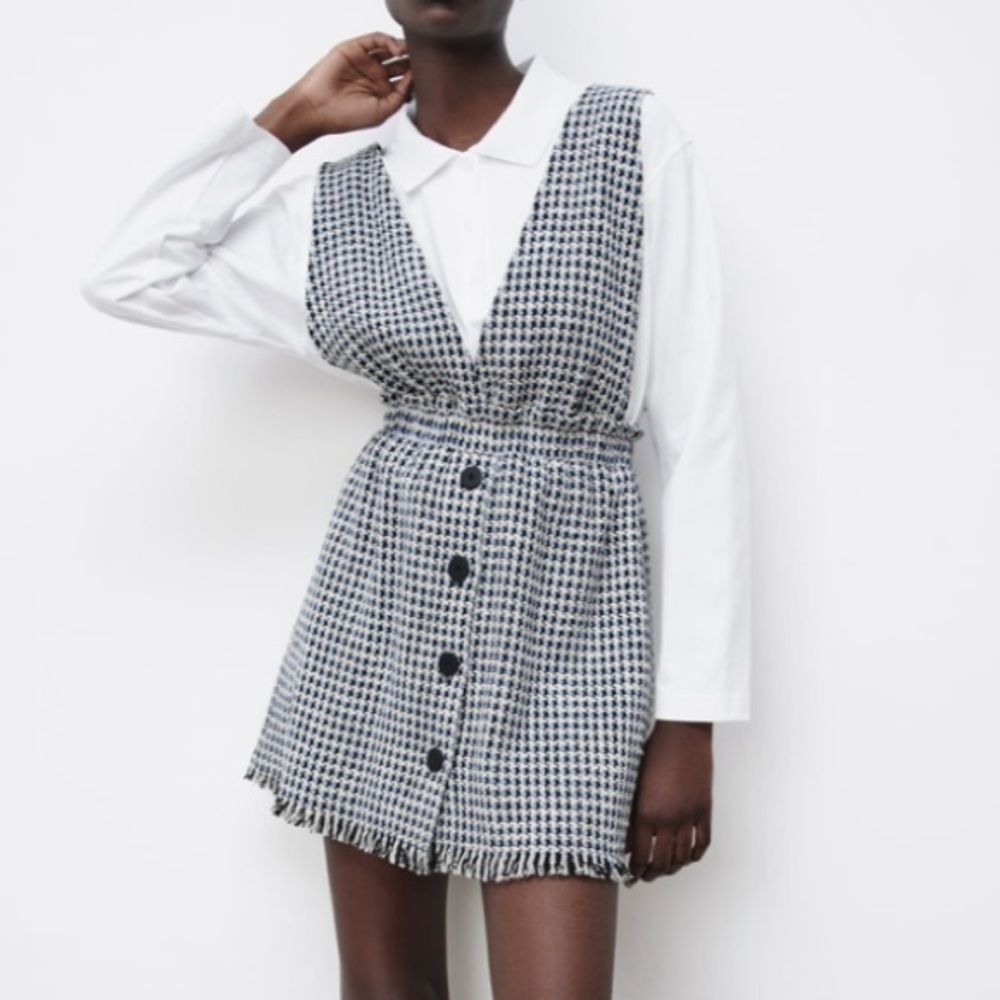 ZARA Pinafore Dress